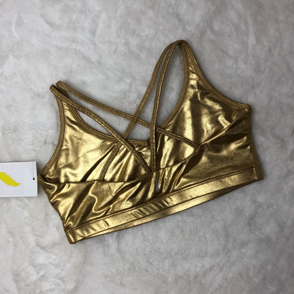 Pheel - Weave Sports Bra in Gold Halo
